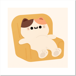 Lazy cat Posters and Art